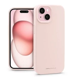 Apple iPhone 15 szilikon hátlap - Roar Cloud Skin - pink