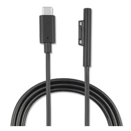 4smarts Type-C / Microsoft Surface töltőkábel, 5A, 1m, fekete