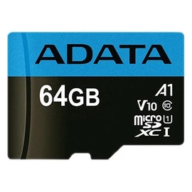 ADATA Memóriakártya MicroSDXC 64GB + Adapter UHS-I CL10 (100/25)