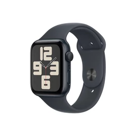 Apple Watch SE (2024) 40mm fekete alumínium tok, fekete sportszíj S/M