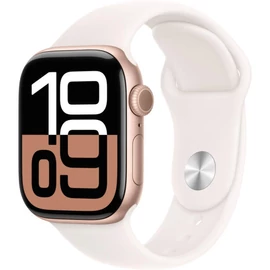 Apple Watch Series 10 GPS 42mm rozéarany alumínium tok, rózsaszín sportszíj (S/M)
