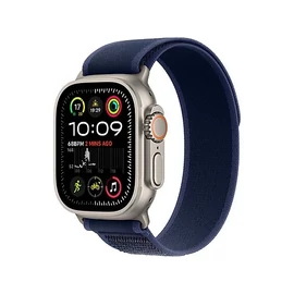 Apple Watch Ultra 2 49mm titántok, kék terep pánt (M/L)
