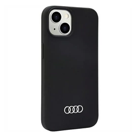 Audi Apple iPhone 13 / 14 / 15 szilikon tok, sötétszürke
