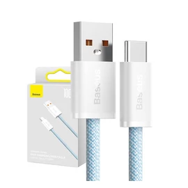 Baseus Dynamic USB / Type-C gyorstöltő töltő- és adatkábel, 100W, 1m, kék
