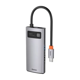 Baseus Metal Gleam Type-C Hub, 4-in-1 Type-C, USB2.0, USB3.0, HDMI