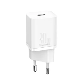 Baseus Super-Si gyorstöltő adapter, 30W, fehér