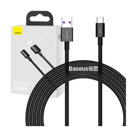 Baseus Superior USB / Type-C töltő- és adatkábel, 66W, 2m, fekete