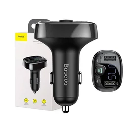 Baseus T típusú Bluetooth 2xUSB microSD FM adó, fekete
