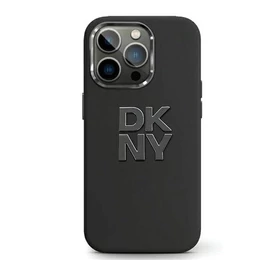 DKNY Liquid Silicone Metal Logo Apple iPhone 15 Plus / 14 Plus hátlap tok, fekete, DKHCP15MSMCBSK