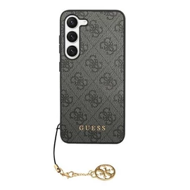 Guess 4G Charms Samsung Galaxy S24 szilikon tok, fekete