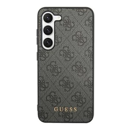 Guess 4G Metal Gold Samsung Galaxy S24 Ultra szilikon tok, fekete