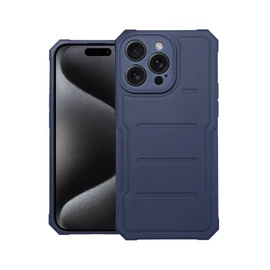 Heavy Duty Apple iPhone 15 Pro Max ütésálló szilikon tok, kék