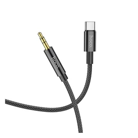 Hoco UPA19 Audio Jack 3,5mm - Type-C kábel, 1m, fekete