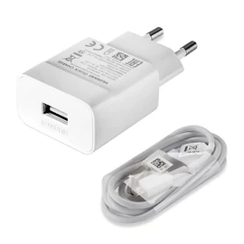 Huawei HW-059200EHQ hálozati töltő USB + Type-C kábel, 9V/2A, ECO csomagolásban, fehér