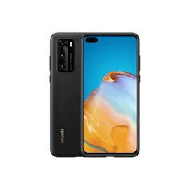 Huawei P40 Silicone Cover, gyári szilikon tok, fekete