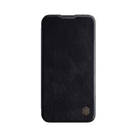 Nillkin Qin Pro Apple iPhone 14 Pro bőr  flip tok, fekete