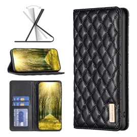Oppo A16 / A16s / A54s / A56 5G, oldalra nyíló tok, fekete