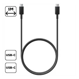 Samsung EP-DN975BB gyári Type-C / Type-C töltő- és adatkábel, 5A, fekete