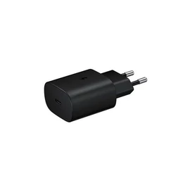 Samsung EP-TA800EBE kompatibilis hálózati töltő adapter Type-C, 25W, fekete, (No logo)