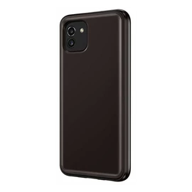 Samsung Galaxy A03 Soft Clear gyári szilikon tok, fekete, EF-QA036TB