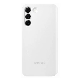 Samsung Galaxy S22+ Clear View Cover, gyári flip tok, fehér, EF-ZS906CW