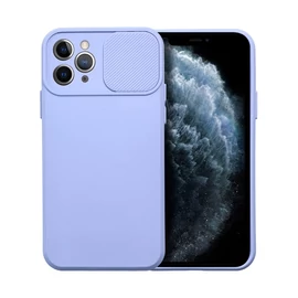 Slide Apple iPhone 11 Pro, kameravédős szilikon tok, levendula