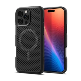 Spigen Core Armor MagFit Apple iPhone 16 Pro Matte Black Magsafe tok, fekete