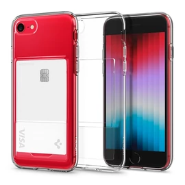 Spigen Crystal Slot Apple iPhone SE (2022/2020)/8/7 tok, Crystal Clear, átlátszó