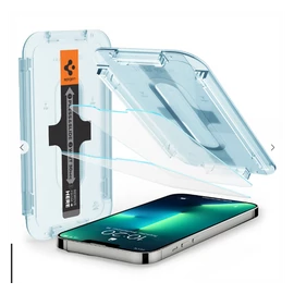 Spigen "Glas.tR SLIM EZ Fit" Apple iPhone 14 / 13 / 13 Pro tempered kijelzővédő fólia felhelyező kerettel (2db)