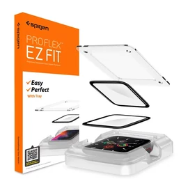 Spigen Pro Flex EZ Fit Apple Watch S4/S5/S6/SE 40mm tempered kijelzővédő fólia felhelyező kerettel (2db)