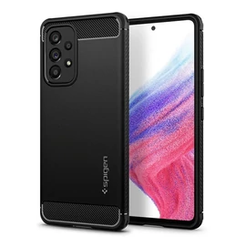 Spigen Rugged Armor Samsung Galaxy A53 Matte Black tok, fekete