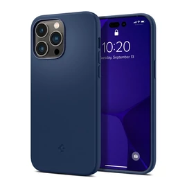 Spigen Silicone Fit Mag Apple iPhone 14 Pro Max tok, Navy Blue MagSafe, kék