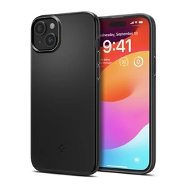 Spigen Thin Fit Apple iPhone 15 Plus tok, fekete