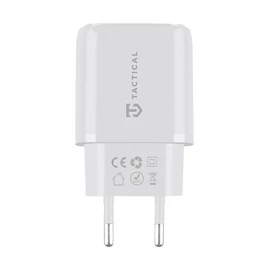Tactical Base Plug Dual gyorstöltő adapter USB + Type-C, 20W,fehér