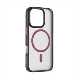 Tactical MagForce Hyperstealth 2.0 Apple iPhone 16 Pro MagSafe kompatibilis tok, fekete/piros