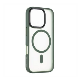Tactical MagForce Hyperstealth Apple iPhone 16 Pro MagSafe kompatibilis tok, zöld/átlátszó