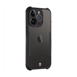 Tactical Quantum Stealth Apple iPhone 14 Pro hátlap tok, átlátszó/fekete