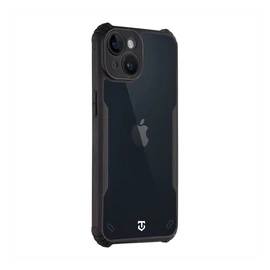 Tactical Quantum Stealth Apple iPhone 14 hátlap tok, átlátszó/fekete