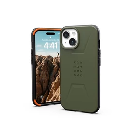 UAG Civilian MagSafe Apple iPhone 15 hátlap tok, olive drab