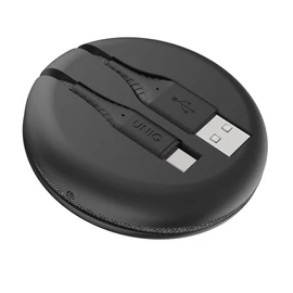 Uniq Halo Type-C töltő- és adatkábel, 1.2m, fekete