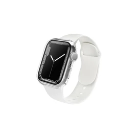Uniq Legion Apple Watch S8/S7 41mm tok, tempered kijelző fóliával, átlátszó
