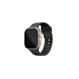 Uniq Stride KFM Apple Watch 41/40/38mm gumis szilikon szíj, khaki/zöld