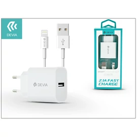 Devia Smart Series 10W USB hálózati töltő adapter + USB/Lightning kábel 1,2m - fehér