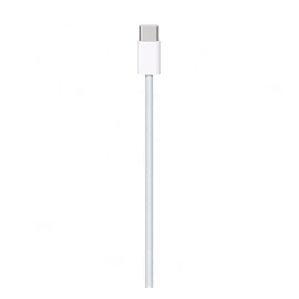 Apple Type-C / Type-C szőtt töltő- és adatkábel, 1m, fehér, MQKJ3ZM/A Retail dobozos