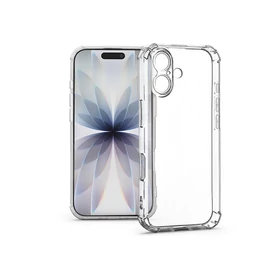 Haffner Anti Shock kamervédős szilikon tok - Apple iPhone 17 - átlátszó