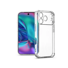 Haffner Anti Shock kamervédős szilikon tok - Apple iPhone 17 Pro Max - átlátszó