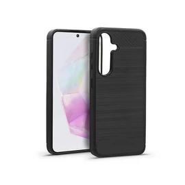 Haffner Carbon szilikon tok - Samsung SM-A356 Galaxy A35 5G - fekete