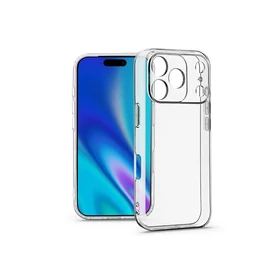 Haffner Clear Case kameravédős szilikon tok - Apple iPhone 17 Pro - átlátszó
