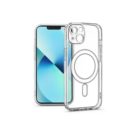 Haffner Clear Mag Cover kameravédős szilikon tok - Apple iPhone 13 - átlátszó