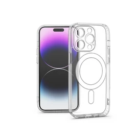 Haffner Clear Mag Cover kameravédős szilikon tok - Apple iPhone 14 Pro Max - átlátszó